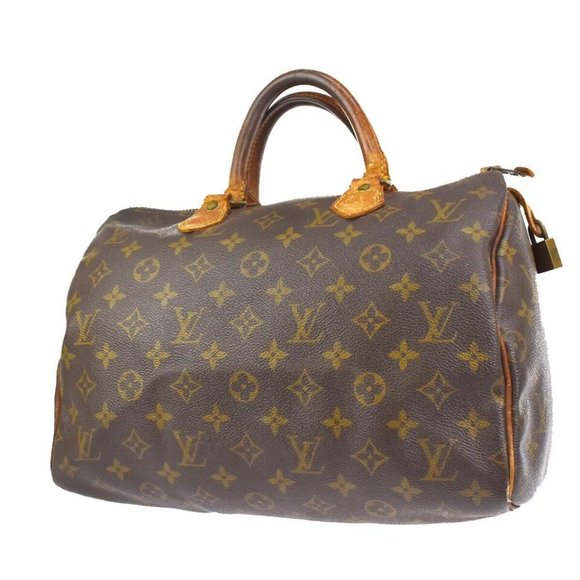 LOUIS VUITTON Speedy 30 Travel Hand Bag Monogram Leather Brown M41526 - Picture 1 of 16